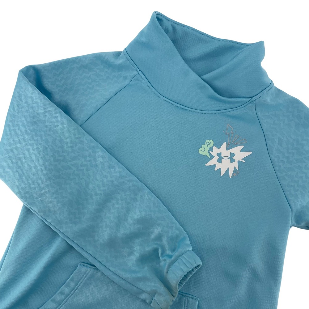 Under Armour Kids Pullover Sweatshirt Mock Neck Graphic Logo YMD‎